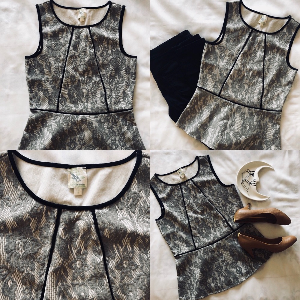 Chic Anthropologie peplum top 👓